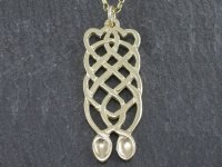 Eternity Love Spoon Pendant (Gold) - 057b