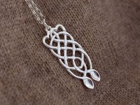 Eternity Love Spoon Pendant (Silver) - 057a