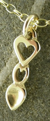 Welsh Loving Arms Love Spoon Necklace